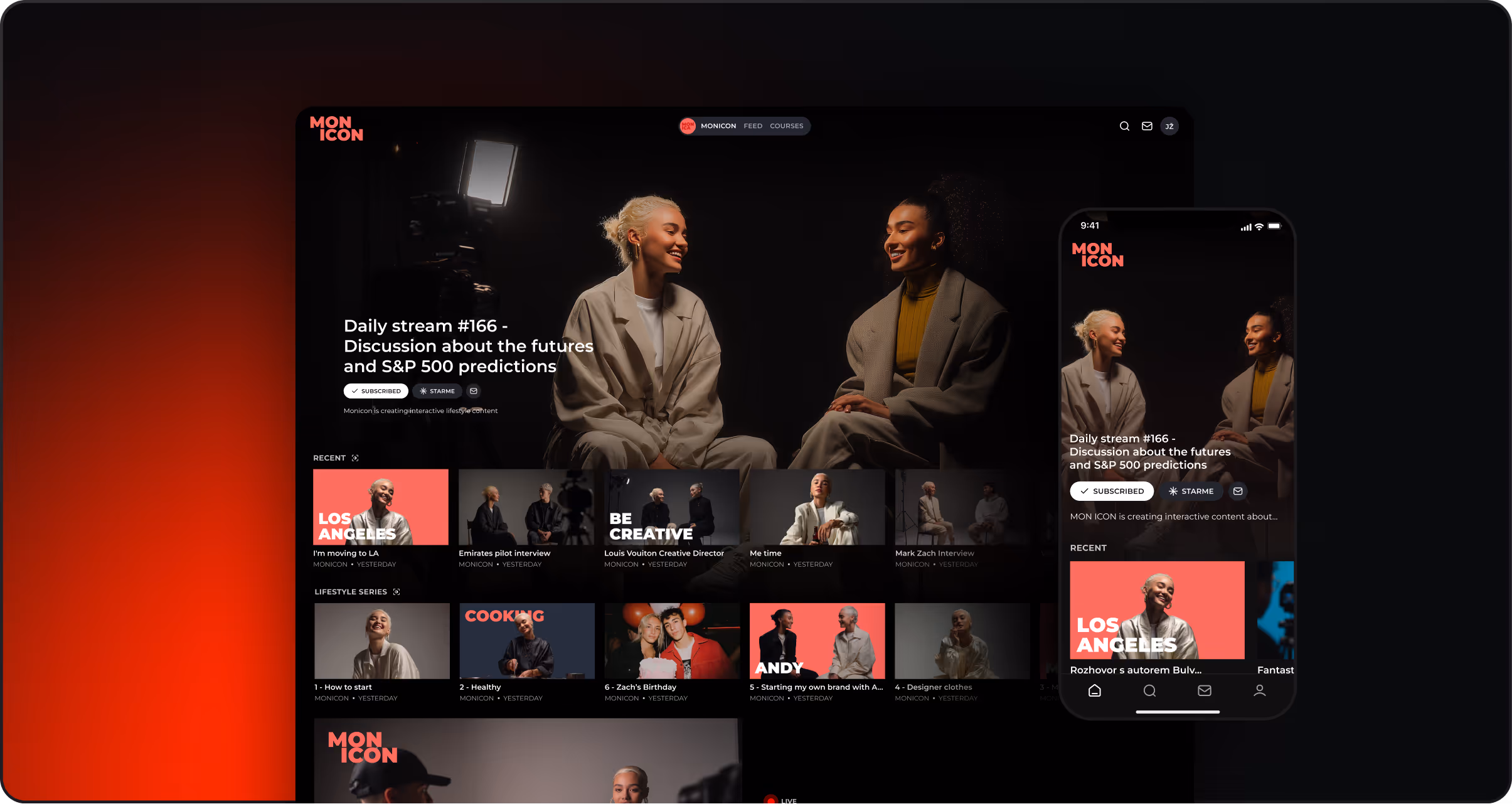 Stargaze Studio platform interface showing TV reach and subscription stats